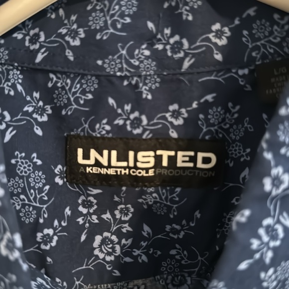 Men’s blue button-down short sleeve shirt - Picture 2 of 2